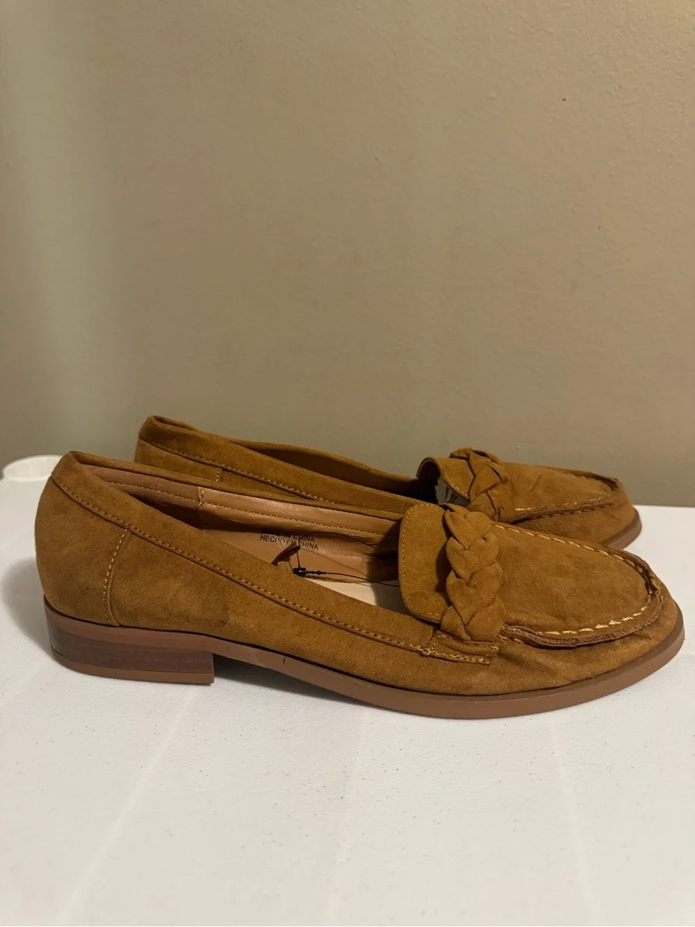 Forever 21 Tan Faux Suede Loafers